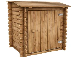 Coffre de filtration en bois traité pour piscine "Keny" -  120 x 95 x 113 cm -