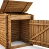 Coffre de filtration en bois traité pour piscine "Keny" - 120 x 95 x 126 cm