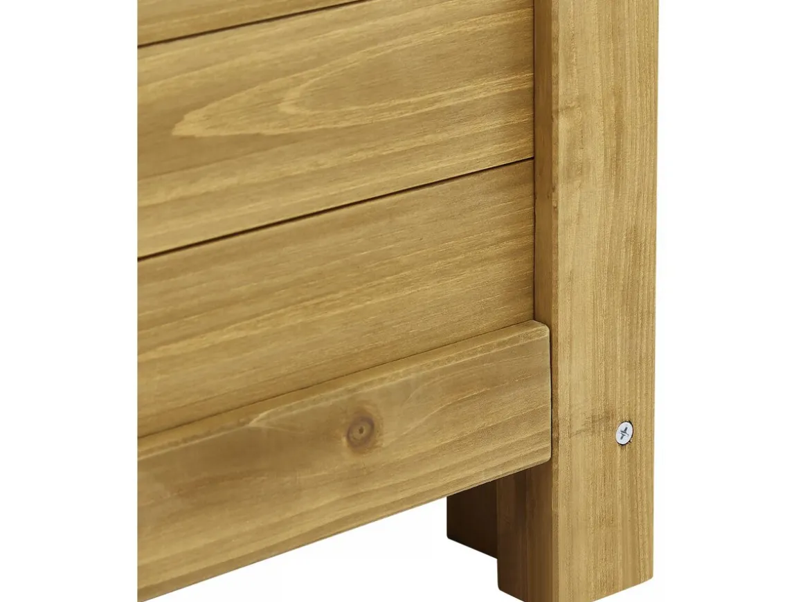 Coffre de jardin "Gana" en bois - 125 x 60 x 55 cm - Marron