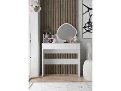 Coiffeuse avec miroir en bois 