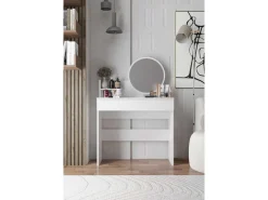 Coiffeuse avec miroir en bois