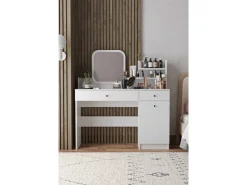 Coiffeuse avec miroir en bois