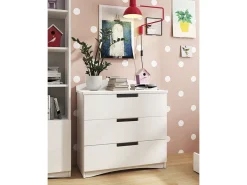 Commode pour enfants "Classic" - 80,5 x 80 x 41 cm - Blanc
