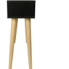 Console cannage "Marine" - 100 x 29 x 81 cm - Noir