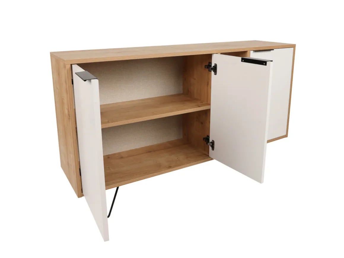 Console en bois "Clara" 142 x 35,6 x 83 cm - Chêne