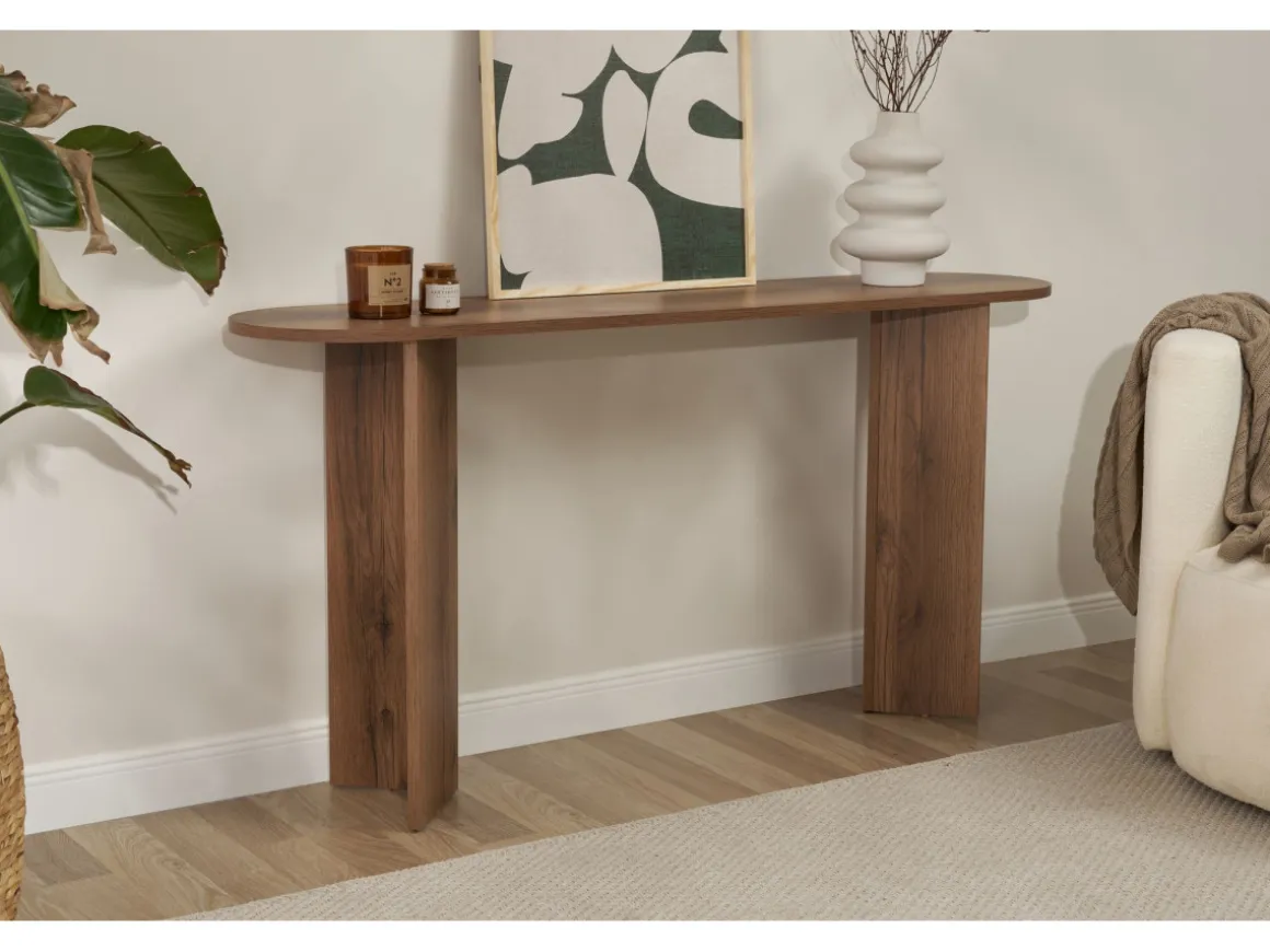 Console en bois "Sira" - 150 x 35 x 75 cm - Noyer