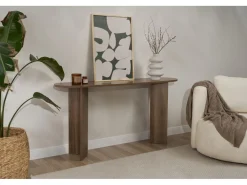 Console en bois "Sira" - 150 x 35 x 75 cm - Noyer