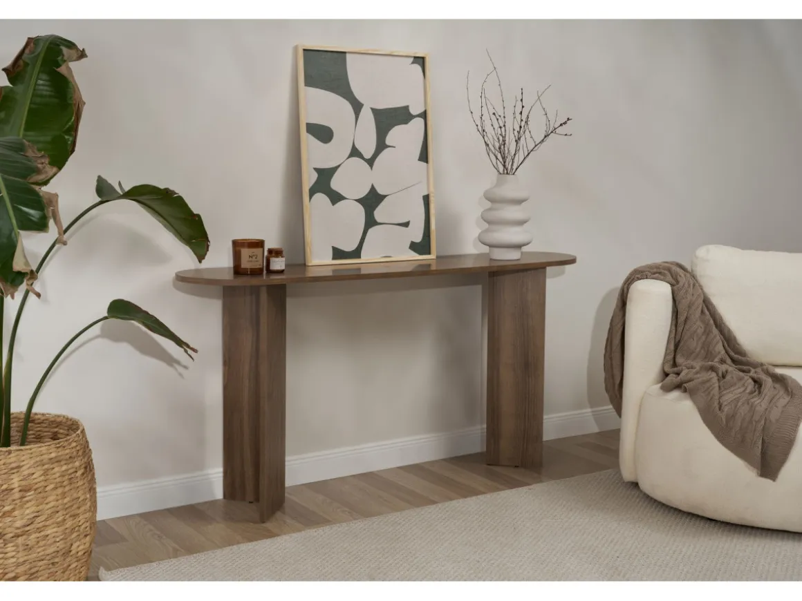 Console en bois "Sira" - 150 x 35 x 75 cm - Noyer