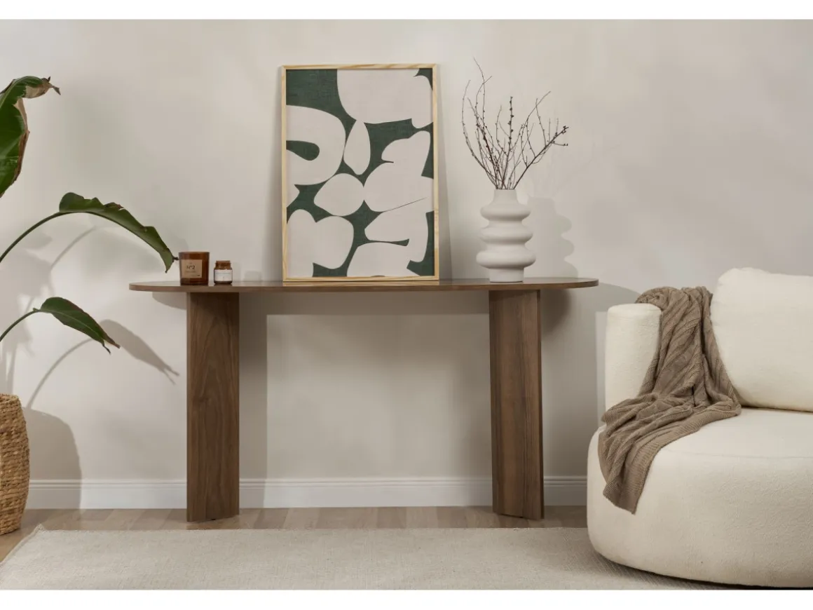 Console en bois "Sira" - 150 x 35 x 75 cm - Noyer