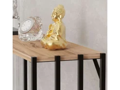 Console en bois "Verona" - 90 x 26 x 74 cm - Pin noir de l'Atlantique