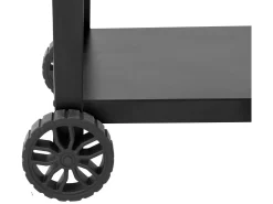 Desserte de barbecue en métal "Gelia" - 117 x 59 x 80 cm - Noir
