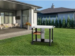 Desserte de barbecue en métal 