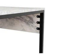Double bureau avec 2 étagères en bois 