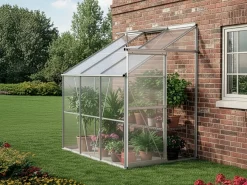 Embase en acier galvanisé pour serre jardin 