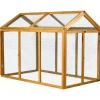 Enclos extension en bois pour poulailler "Coco" - 6 poules - Marron