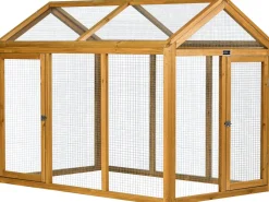 Enclos extension en bois pour poulailler 