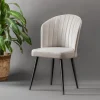 Ensemble de chaises (4 pièces) en bois "Rubi" - 52 x 42 x 85 cm - Crème