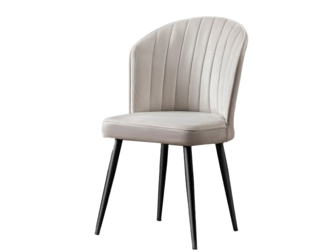 Ensemble de chaises (4 pièces) en bois "Rubi" - 52 x 42 x 85 cm - Crème