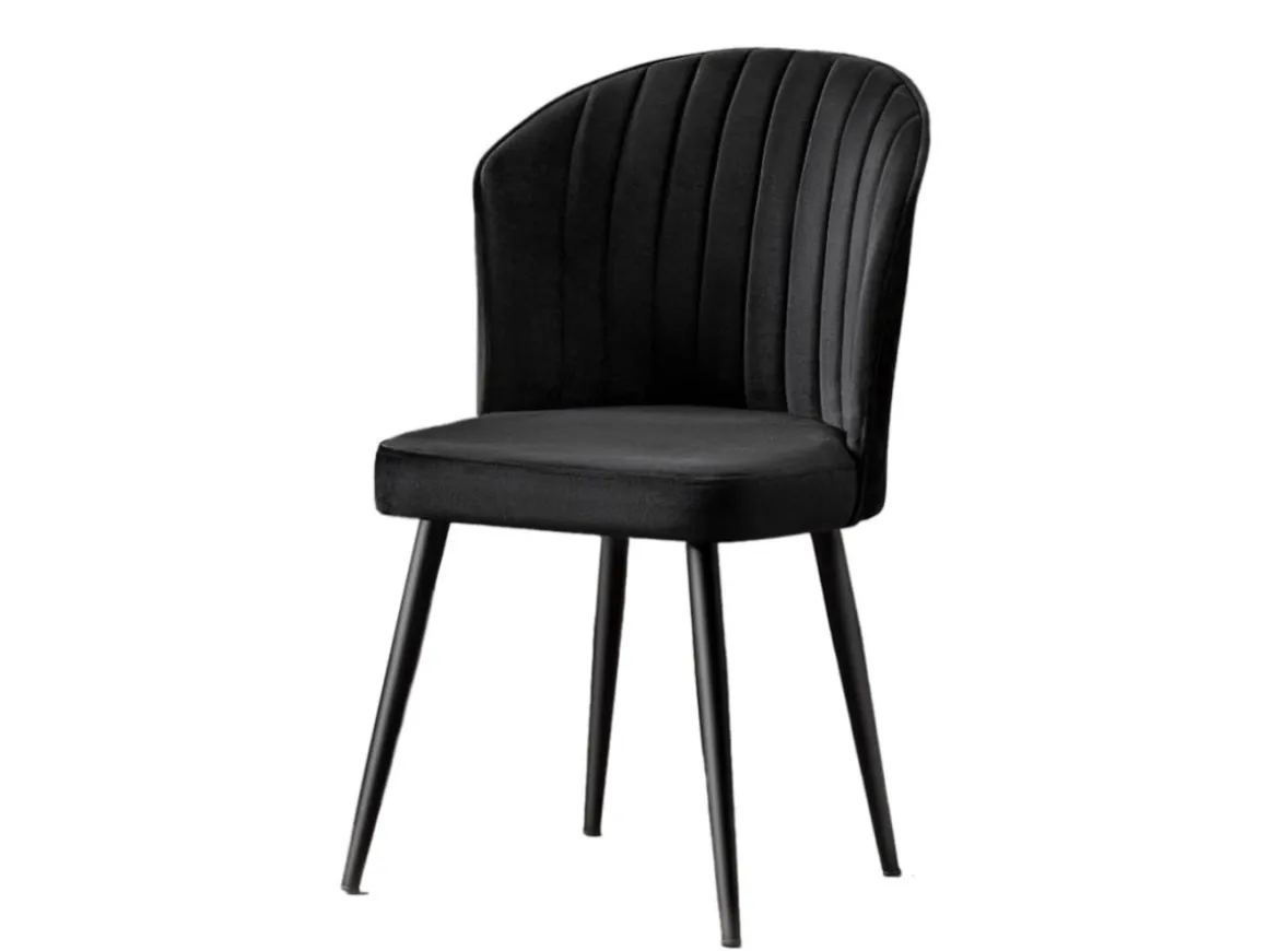 Ensemble de chaises (2 pièces) en bois "Rubi" - 52 x 42 x 85 cm - Noir