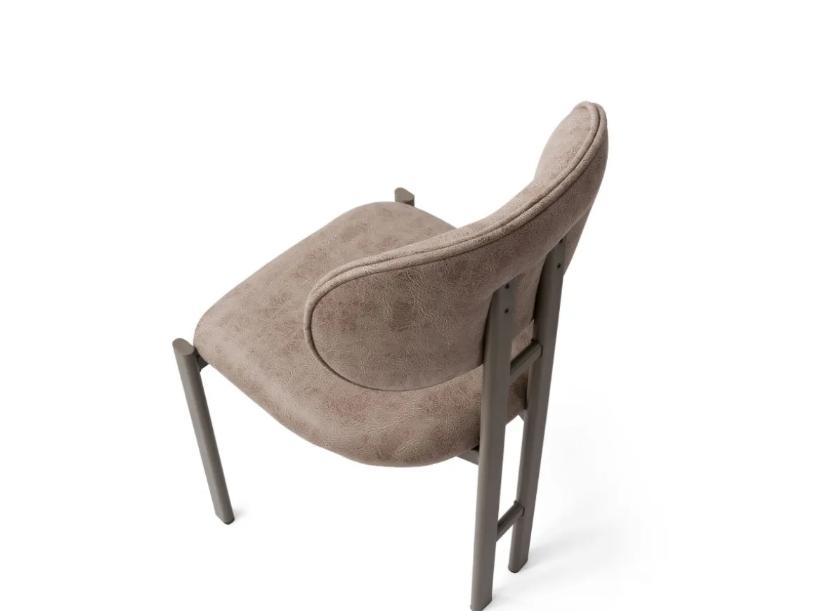 Ensemble de chaises (2 pièces) en métal "Muriz" - Vison