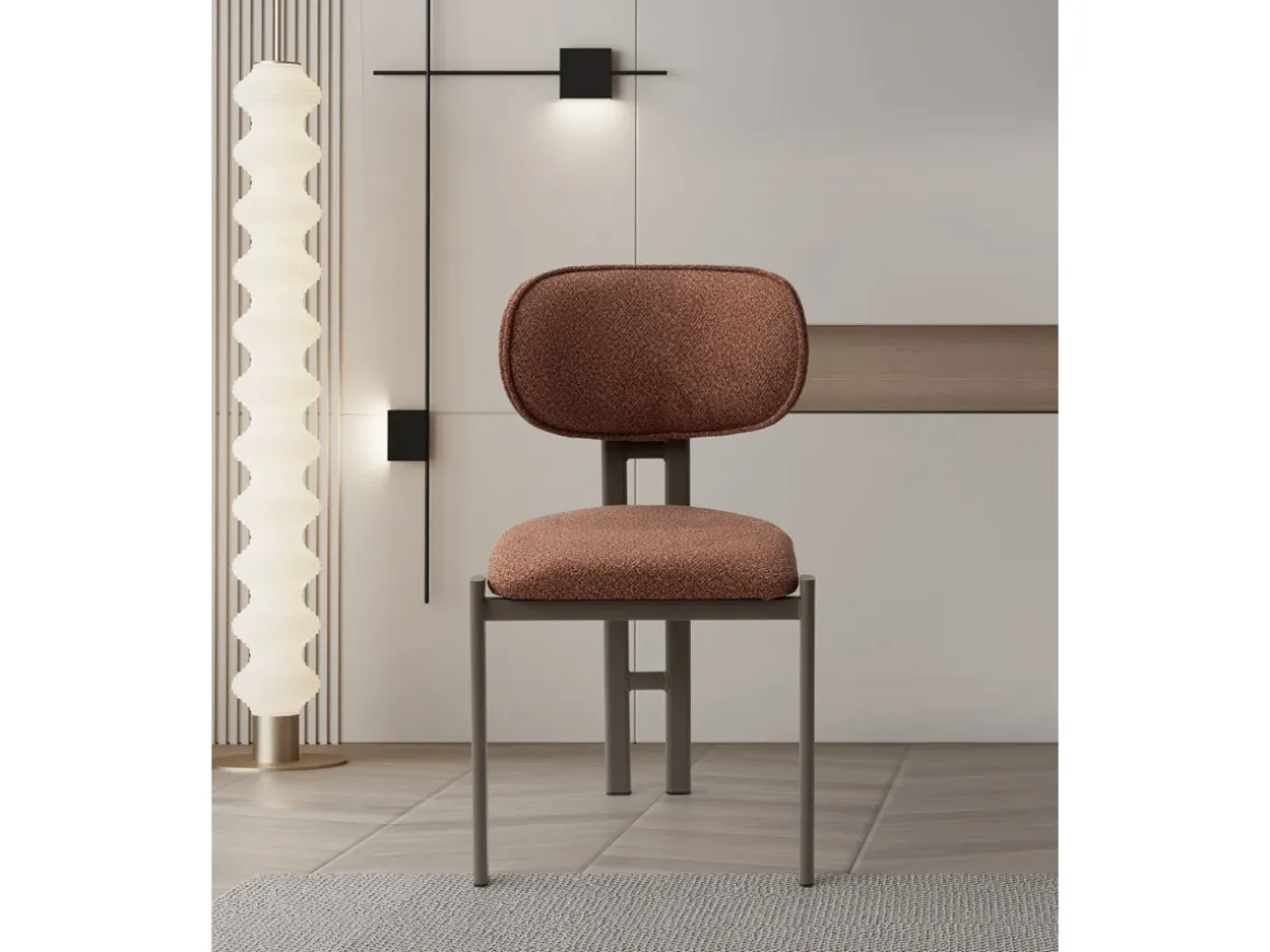 Ensemble de chaises (2 pièces) en métal "Muriz" - Tuile rouge