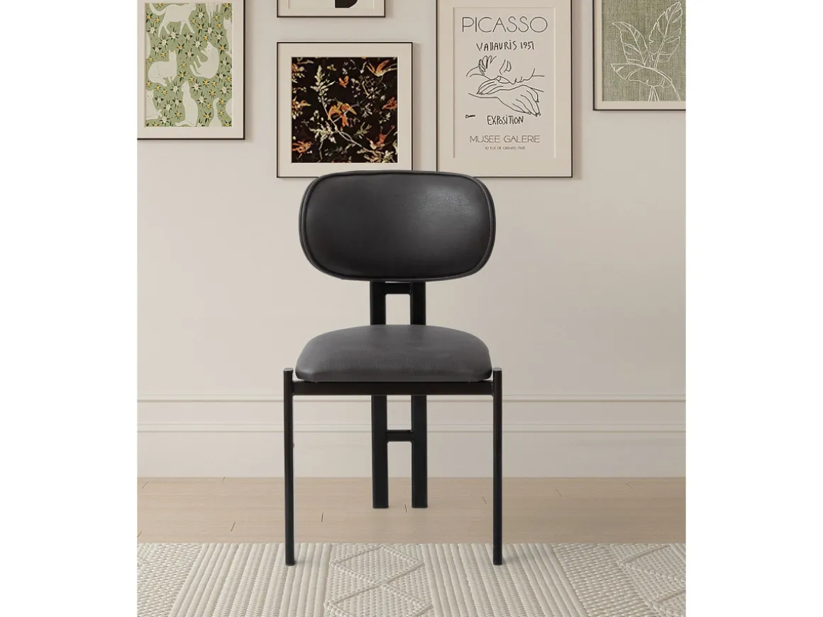 Ensemble de chaises (2 pièces) en métal "Muriz" - Anthracite