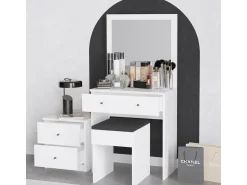 Ensemble de coiffeuse en bois 
