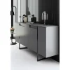 Ensemble de meubles de salon en bois "Luxe" - 160 x 35 x 80 cm - Noir