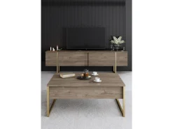 Ensemble de meubles de salon en bois 