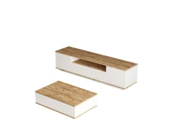 Ensemble de meubles de salon en bois "FR17" - 180 x 44 x 44 cm - Blanc