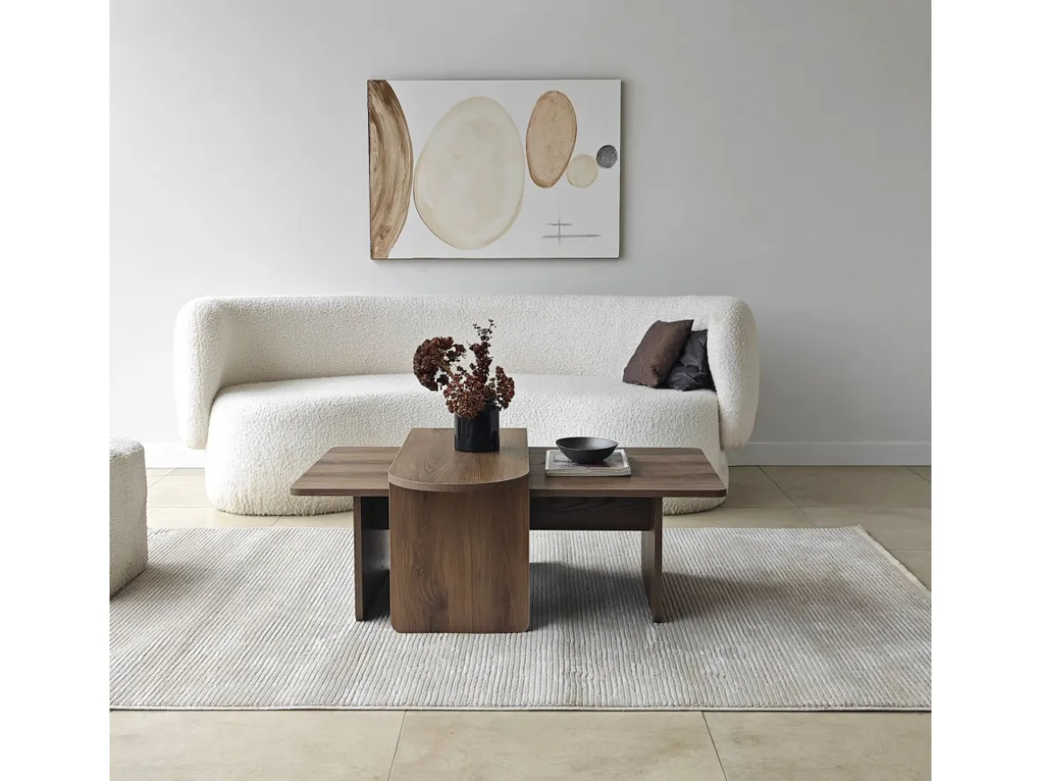 Ensemble de table basse en bois "Paris" 105 x 60 x 35 cm - Bronze
