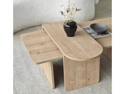 Ensemble de table basse en bois 