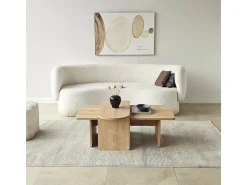 Ensemble de table basse en bois 