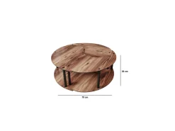Ensemble de table basse en bois