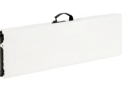 Ensemble Table de jardin pliante + 2 Bancs pliants " Foldy" - Blanc