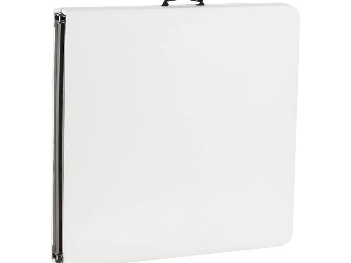 Ensemble Table de jardin pliante + 2 Bancs pliants " Foldy" - Blanc