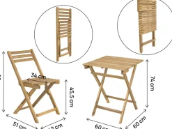 Ensemble table et chaises de jardin 
