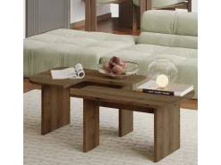 Ensemble tables basses en bois 