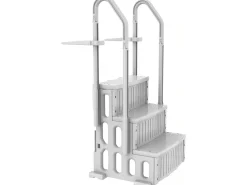 Escalier simple de piscine "Nathan" - 3 marches - en plastique