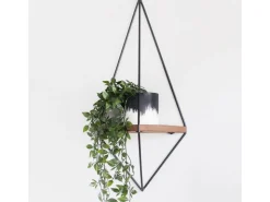 Etagère murale géométrique en bois en bois