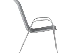 Fauteuil jardin Textilène "Cordoba" - Phoenix - Gris foncé - Lot de 2
