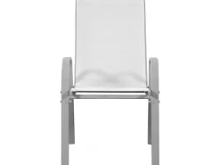 Fauteuil jardin Textilène "Cordoba" - Phoenix - Gris clair - Lot de 2