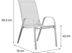 Fauteuil jardin Textilène 