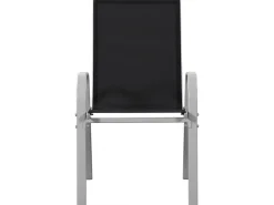 Fauteuil jardin Textilène "Cordoba" - Phoenix - Noir - Lot de 2
