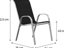 Fauteuil jardin Textilène 