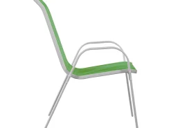 Fauteuil jardin Textilène "Cordoba" - Phoenix - Vert - Lot de 2