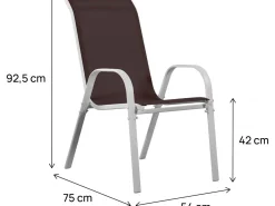 Fauteuil jardin Textilène