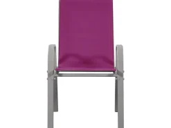 Fauteuil jardin Textilène "Cordoba" - Phoenix - Rose - Lot de 4