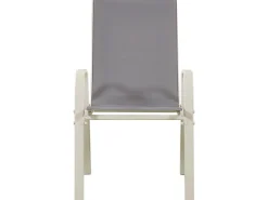 Fauteuil jardin Textilène "Cordoba" - Phoenix - Gris clair - Lot de 4