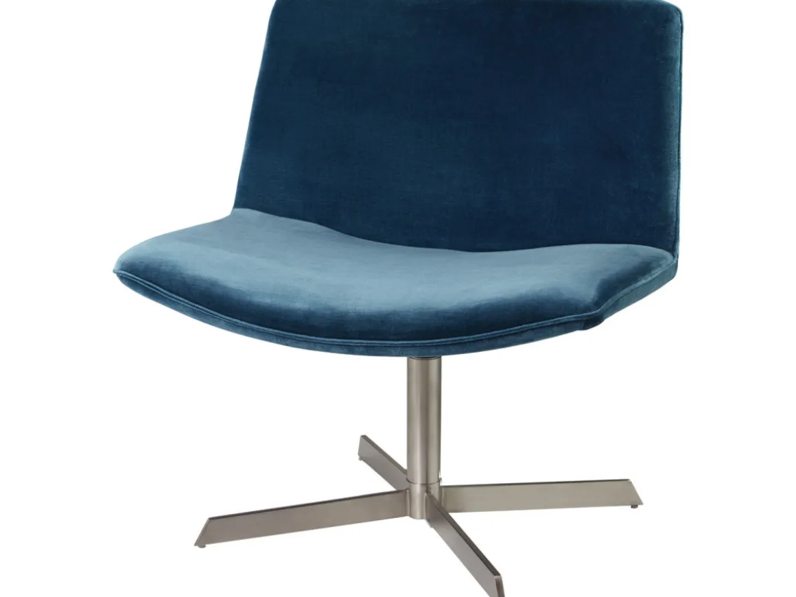 Fauteuil "Kiss" - Velours - Bleu